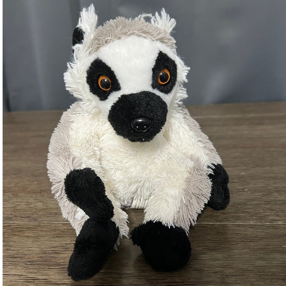 Wild Republic Ring Tailed Lemur Plush Stuffed Animal Toy Realistic Striped Tail